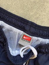 Load image into Gallery viewer, Vintage Nike Navy and White Stripe Trackies
