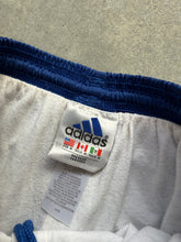 Load image into Gallery viewer, Vintage Blue and orange Adidas Trackies
