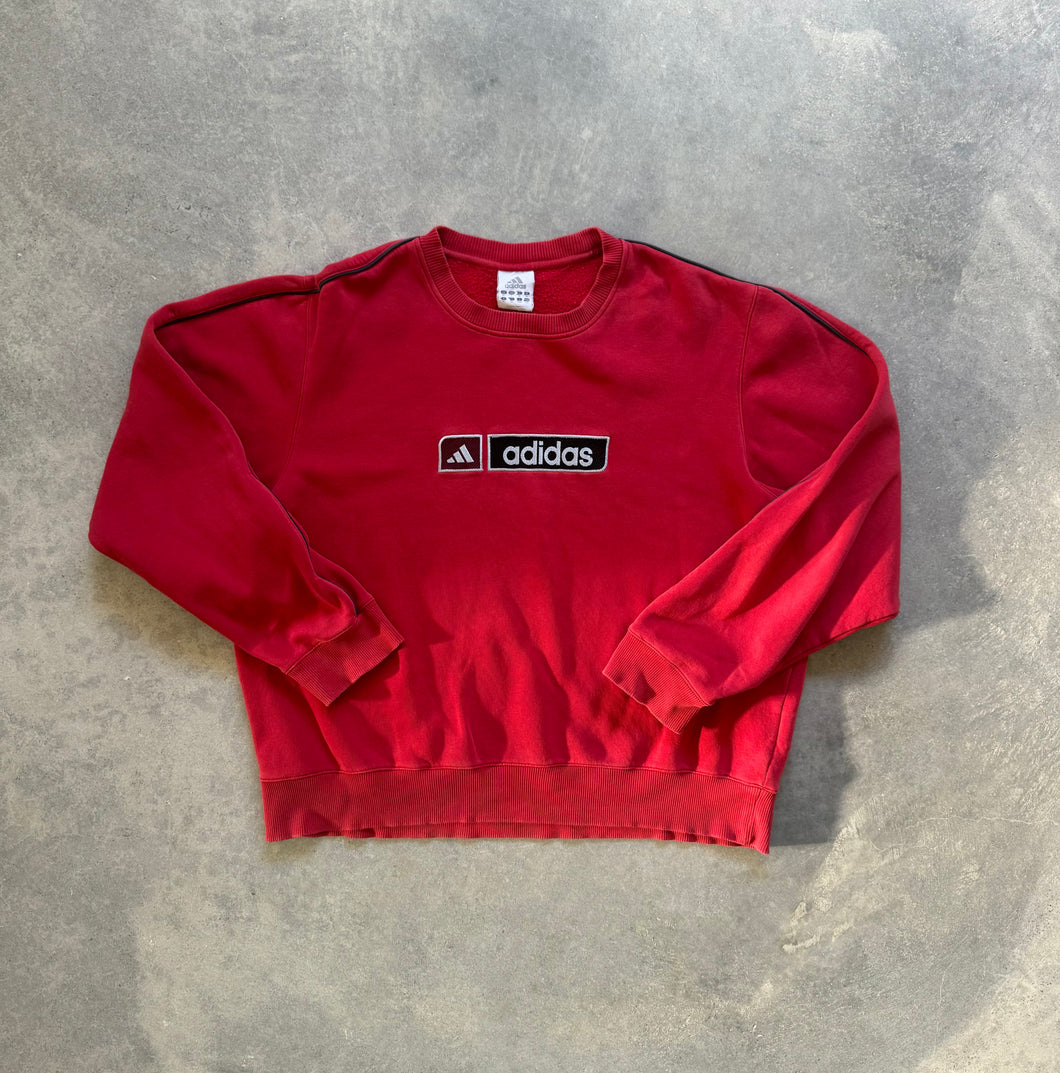 Vintage Adidas Red Spellout Sweatshirt