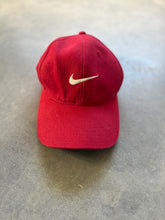 Load image into Gallery viewer, Vintage Red Nike Swoosh Cap
