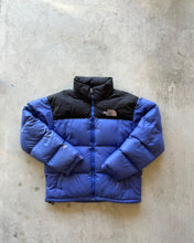 Load image into Gallery viewer, Vintage North Face 700 Puffer Jacket Black and Blue -95/M
