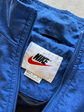 Load image into Gallery viewer, Vintage Nike Navy Spellout Windbreaker Jacket - M
